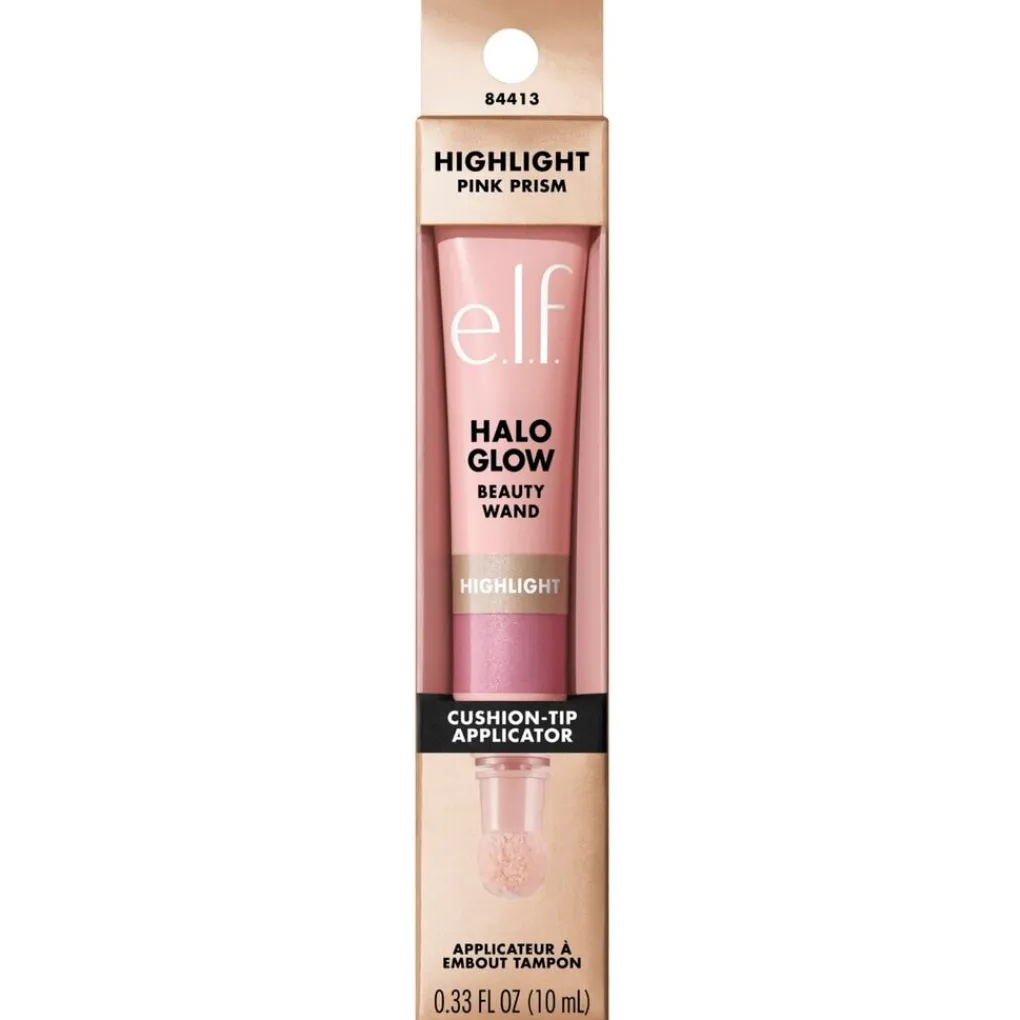 ELF Highlighter>e.l.f. Halo Glow Highlight Pink Prism Beauty Wand