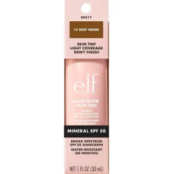 ELF Foundation>e.l.f. Halo Glow SPF50 14 Deep Warm Skin Tint