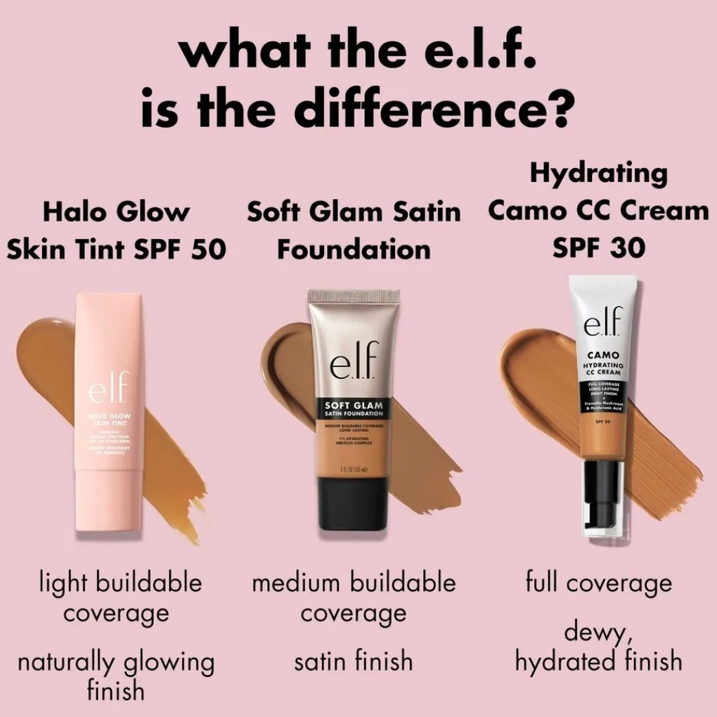 ELF Foundation>e.l.f. Halo Glow SPF50 2 Fair Warm Skin Tint