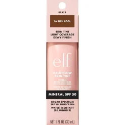 ELF Foundation>e.l.f. Halo Glow SPF50 16 Rich Cool Skin Tint