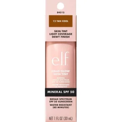 ELF Foundation>e.l.f. Halo Glow SPF50 12 Tan Cool Skin Tint