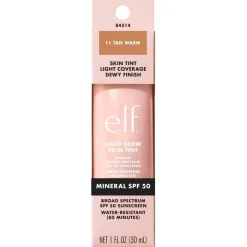ELF Foundation>e.l.f. Halo Glow SPF50 11 Tan Warm Skin Tint
