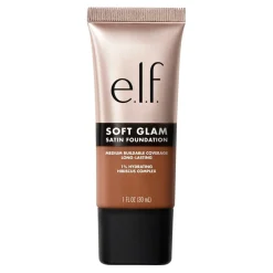 ELF Foundation>e.l.f. Soft Glam 52 Deep Cool Satin Foundation
