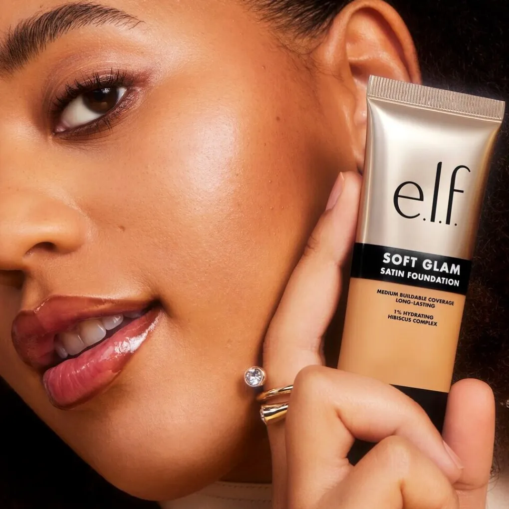 ELF Foundation>e.l.f. Soft Glam 30 Medium Warm Satin Foundation