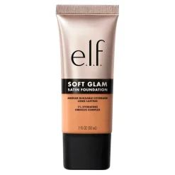 ELF Foundation>e.l.f. Soft Glam 44 Tan Cool Satin Foundation