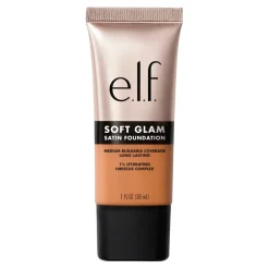 ELF Foundation>e.l.f. Soft Glam 42 Tan Neutral Satin Foundation