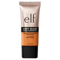 ELF Foundation>e.l.f. Soft Glam 45 Tan Warm Satin Foundation