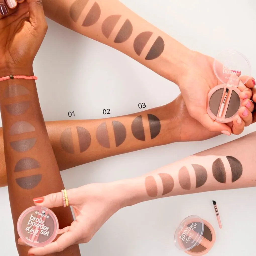 Essence Wenkbrauw Make-Up>02 Medium Brow Powder Duo Set
