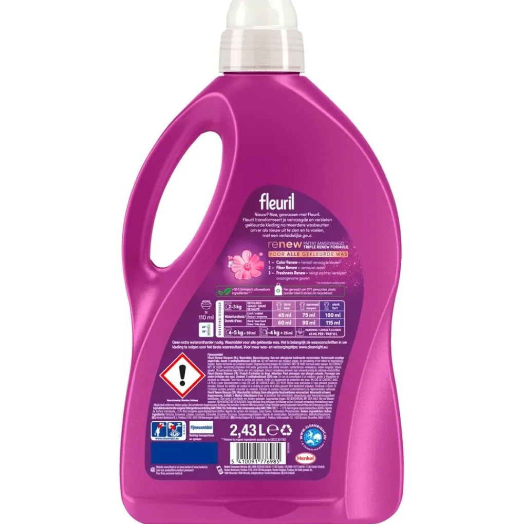 Fleuril Wasmiddel>Renew Color Blossom Vloeibaar Wasmiddel