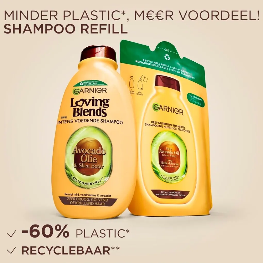 Loving Blends Shampoo Navulling|Shampoo>Garnier Avocado Shampoo Refill