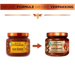 Loving Blends Haarmasker>Garnier Hair Remedy Honing Goud Herstellend Haarmasker