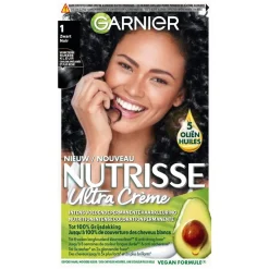 Nutrisse Haarverf>Garnier Ultra Crème 1 Zwart Permanente Haarkleuring