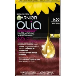 Olia Haarverf>Garnier 6.60 Intens Rood Permanente Crèmekleuring