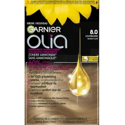 Olia Haarverf>Garnier 8.0 Lichtblond Permanente Haarkleuring