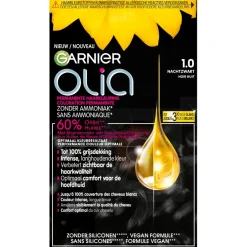 Olia Haarverf>Garnier 1.0 Zwart Permanente Haarkleuring