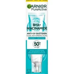 Garnier Skin Naturals Dagcreme>Garnier PureActive BHA+ Niacinamide SPF50+ Anti-Imperfections Fluid