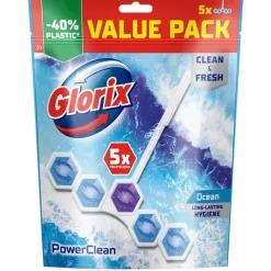 Glorix Toiletblokken>Power 5 Ocean Toiletblokken