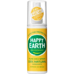 Happy Earth Deospray>100% Natural Jasmine Ho Wood Deodorant Spray