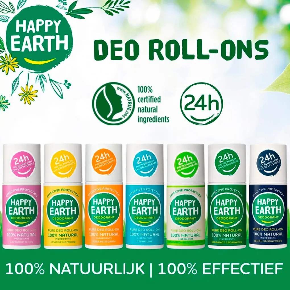 Happy Earth Deoroller>100% Natural Lavender Ylang Deodorant Roller