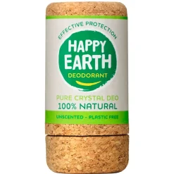 Happy Earth Deostick>100% Natural Pure Crystal Geurloze Deodorant Stick