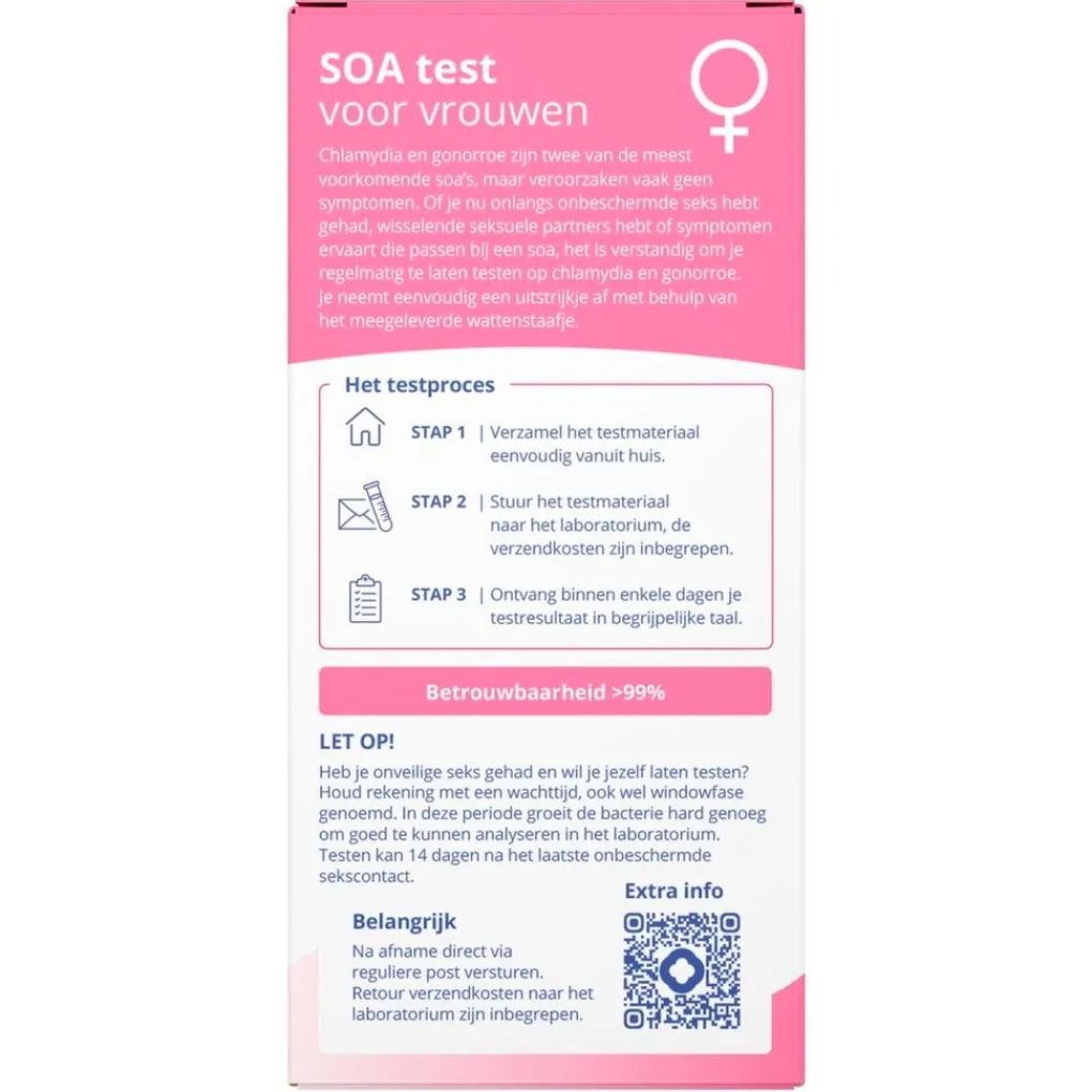 Homed-IQ Zelftesten>Soa Test voor Vrouwen