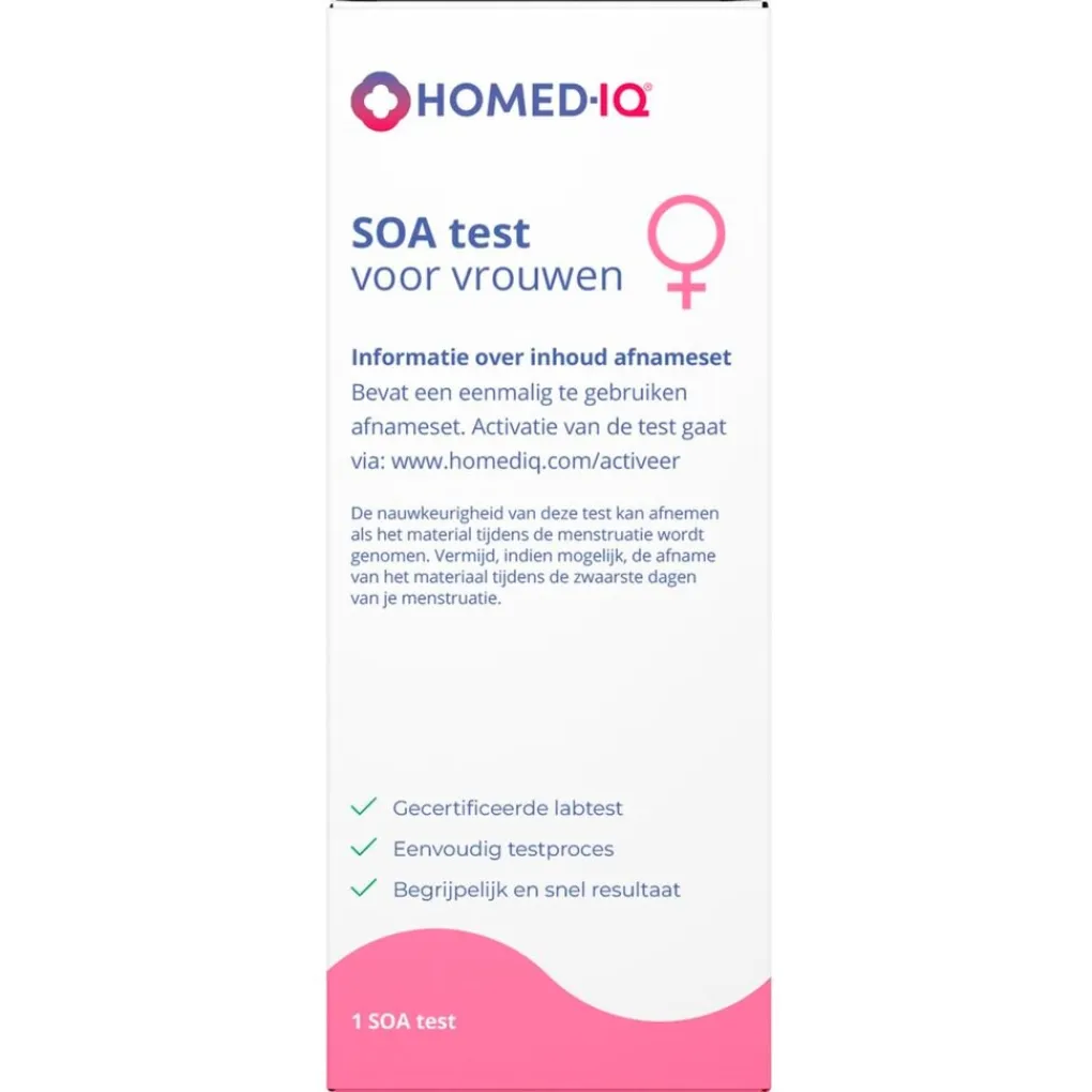 Homed-IQ Zelftesten>Soa Test voor Vrouwen