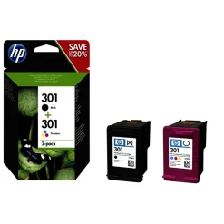 HP Printers>301 Originele Zwarte/Drie-Kleuren Inktcartridges
