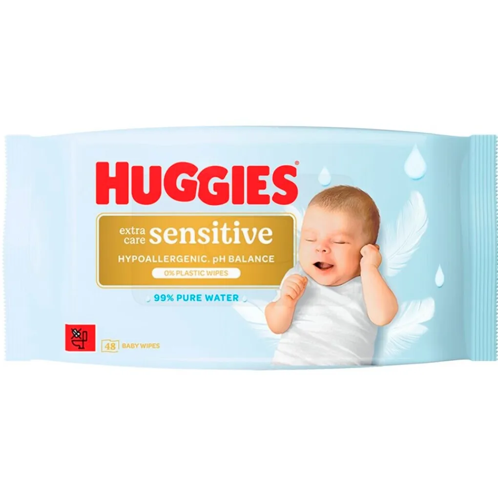 Huggies Billendoekjes>Extra Care Sensitive Babydoekjes