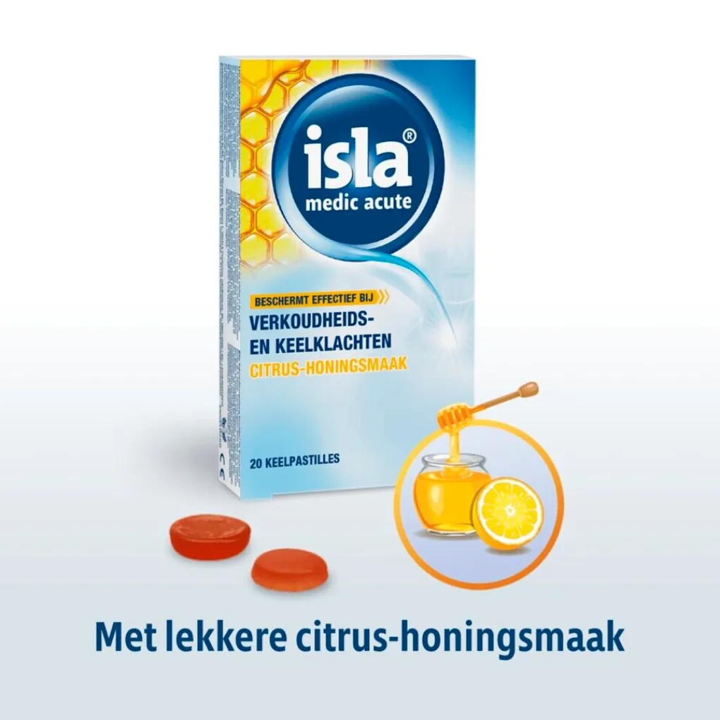 isla Luchtwegen>Medic Acute Citrus-Honing Keelpastilles