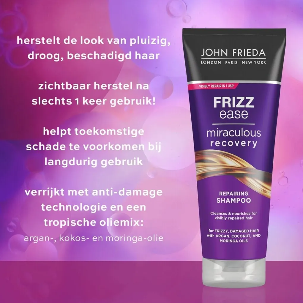 John Frieda Shampoo>Frizz Ease Miraculous Recovery Repairing Shampoo