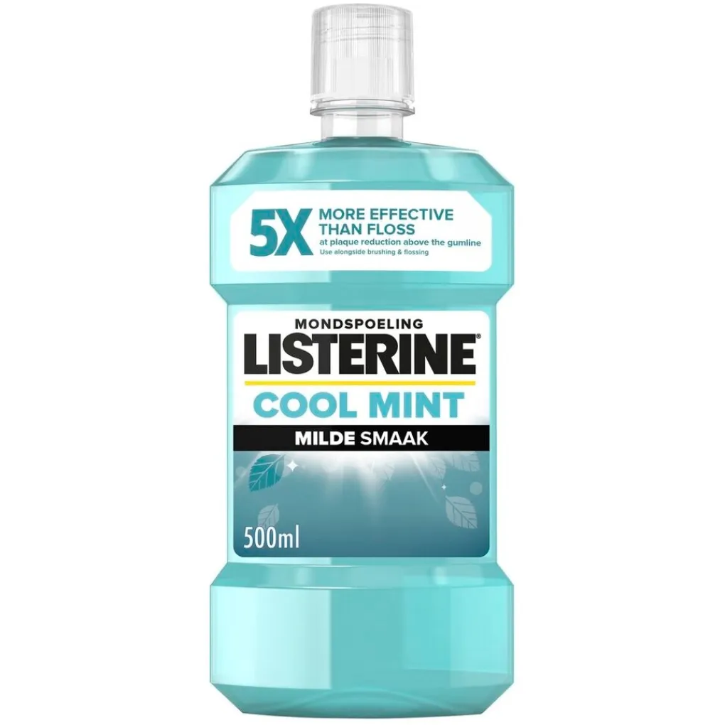 Listerine Mondwater En Mondspray>Cool Mint Milde Smaak Mondwater