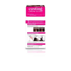 Casting Haarverf>L'Oréal Paris Créme Gloss 500 Lichtbruin Semi-Permanente Haarkleuring