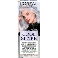 Cool Silver Haarverf>L'Oréal Paris 2 Parelmoer Wit Revitaliserende Zilver Verzorging