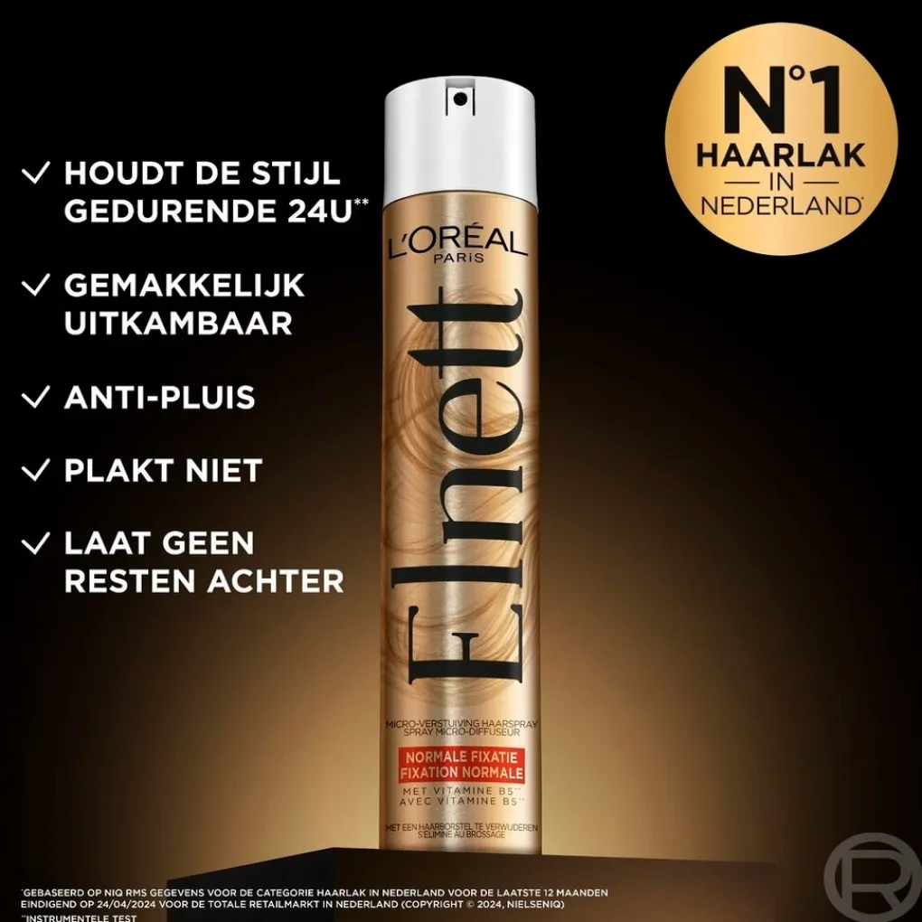 Elnett Haarlak>L'Oréal Paris Satin Normale Fixatie Hairspray