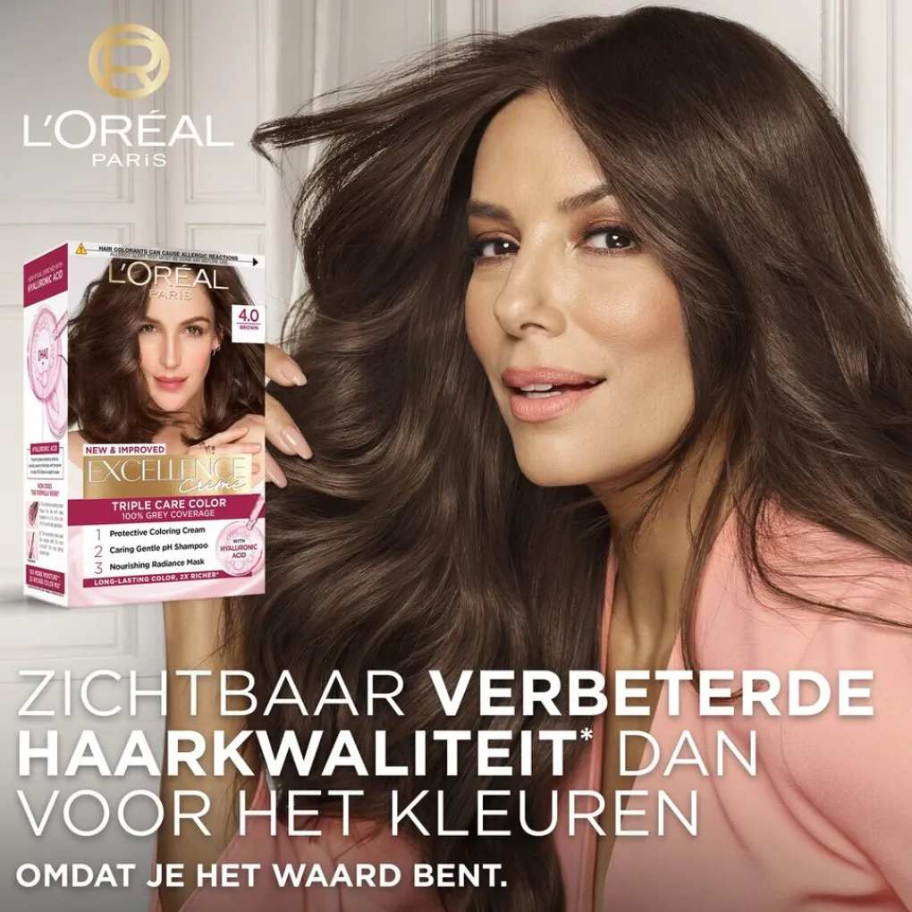 Excellence Haarverf>L'Oréal Paris Crème 3 Donkerbruin Permanente Haarverf