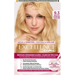 Excellence Haarverf>L'Oréal Paris Crème 9.3 Zeer Licht Goudblond Permanente Haarverf
