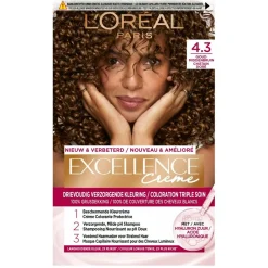 Excellence Haarverf>L'Oréal Paris Crème 4.3 Midden Goudbruin Haarkleuring