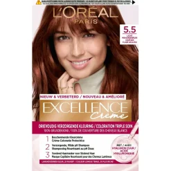Excellence Haarverf>L'Oréal Paris Crème 5.5 Licht Mahonie Bruin Permanente Haarverf