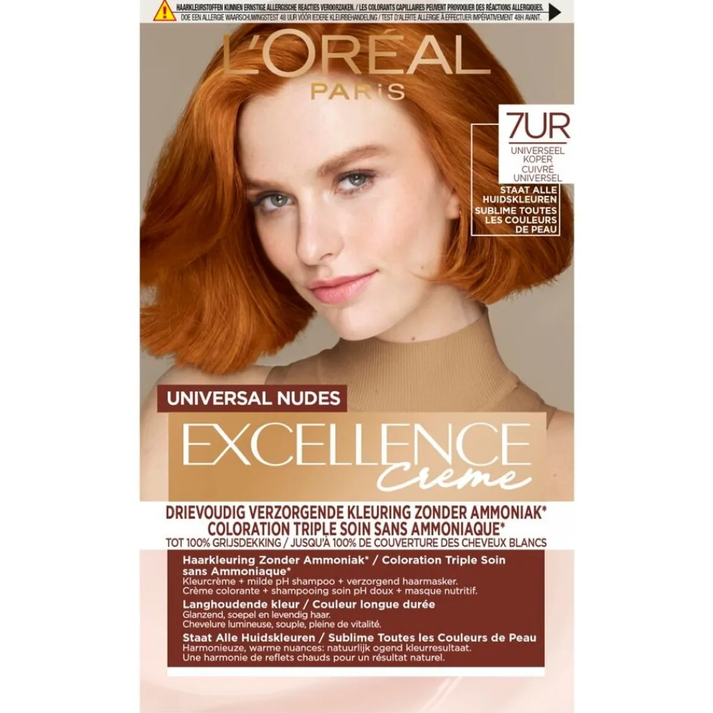 Excellence Haarverf>L'Oréal Paris Creme Universal Nudes 7UR Universeel Koper Haarkleuring