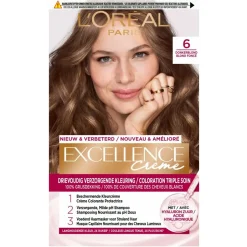 Excellence Haarverf>L'Oréal Paris Crème 6 Donkerblond Permanente Haarverf