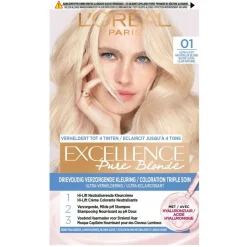 Excellence Haarverf>L'Oréal Paris Pure Blonde 01 Ultra Licht Natuurlijk Blond Permanente Haarverf
