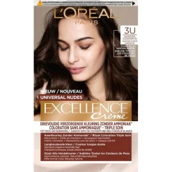Excellence Haarverf>L'Oréal Paris 3U Nudes Donkerbruin Permanente Haarverf