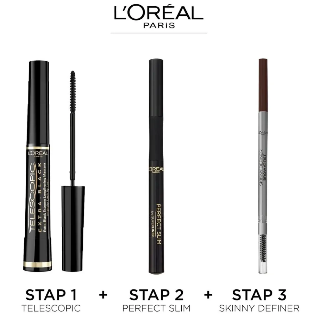 L'Oreal Mascara>L'Oréal Paris False Lash Telescopic Carbon Black Mascara
