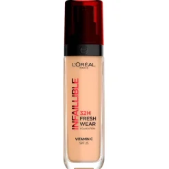 L'Oreal Foundation>L'Oréal Paris Infaillible 220 Sand SPF25 32H Fresh Wear Foundation