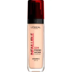 L'Oreal Foundation>L'Oréal Paris Infaillible 20 Ivory SPF25 32H Fresh Wear Foundation