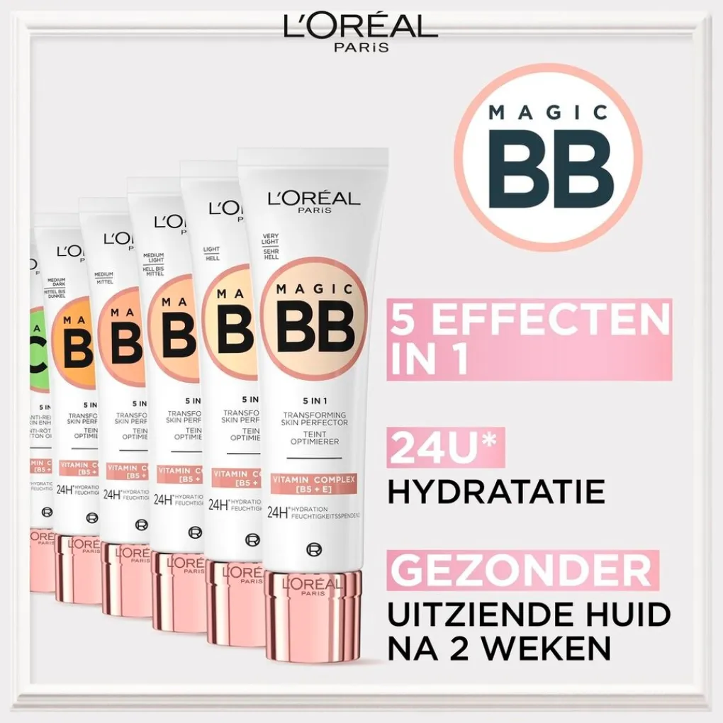 L'Oreal Cc Cream>L'Oréal Paris Magic CC 5-In-1 Anti-Roodheidscrème