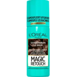 Magic Retouch Haarverf>L'Oréal Paris Donkerbruin Camouflerende Uitgroeispray