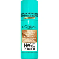 Magic Retouch Haarverf>L'Oréal Paris Goud Lichtblond Camouflerende Uitgroeispray