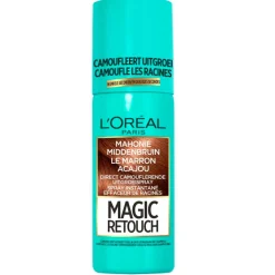 Magic Retouch Haarverf>L'Oréal Paris Mahonie Middenbruin Camouflerende Uitgroeispray