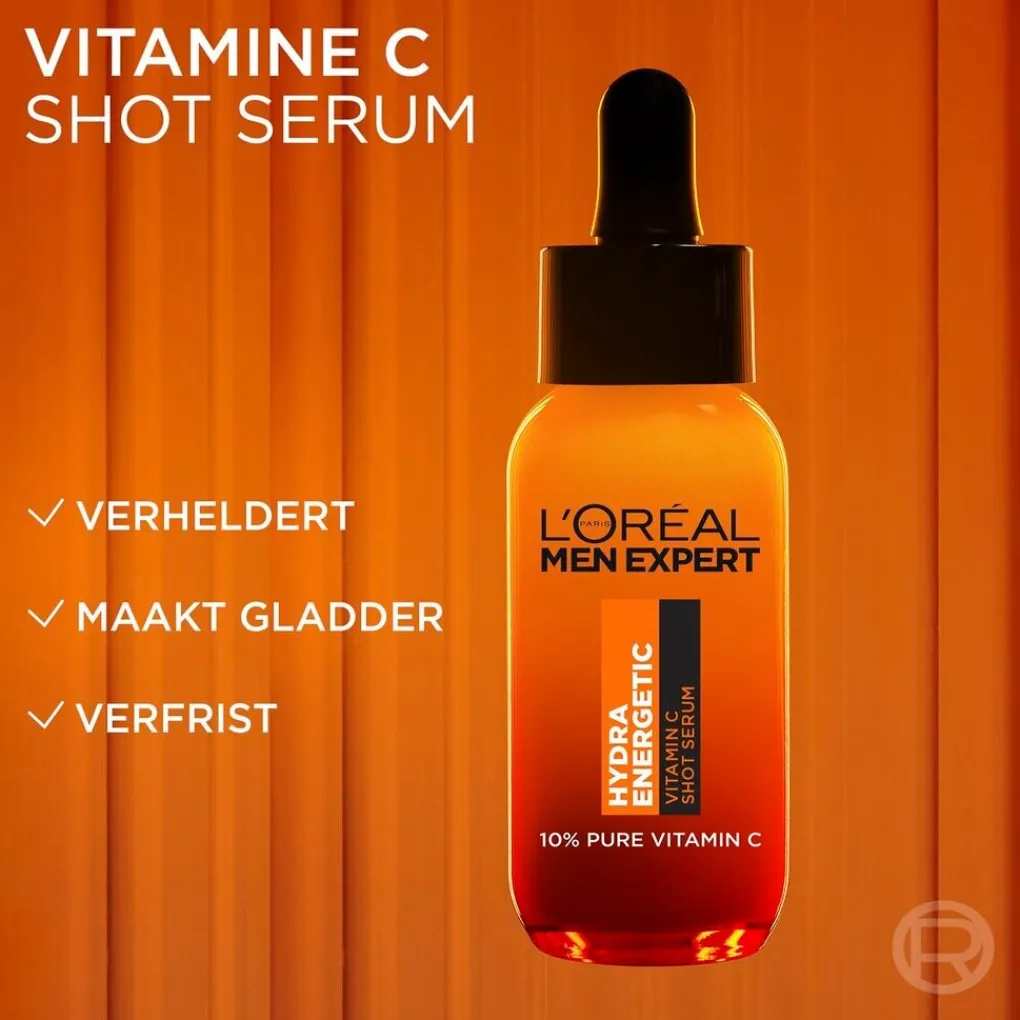 L'Oreal Paris Men Expert Gezichtsserum Mannen>L'Oréal Paris Men Expert Hydra Energetic Vitamin C Serum